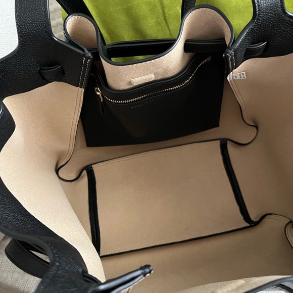 Tory Burch Black Romi Leather Tote - Picture 4 of 10